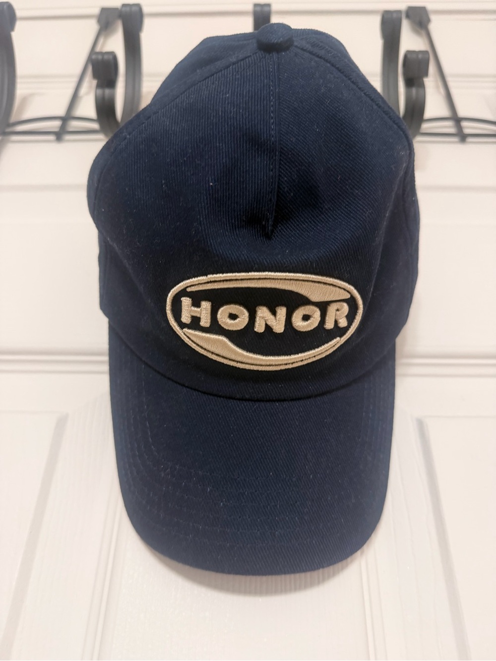 HONOR Embroidered Logo Navy Baseball Cap